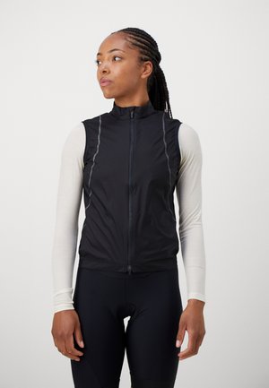 WOMENS WIND GILET - Weste - black/grey