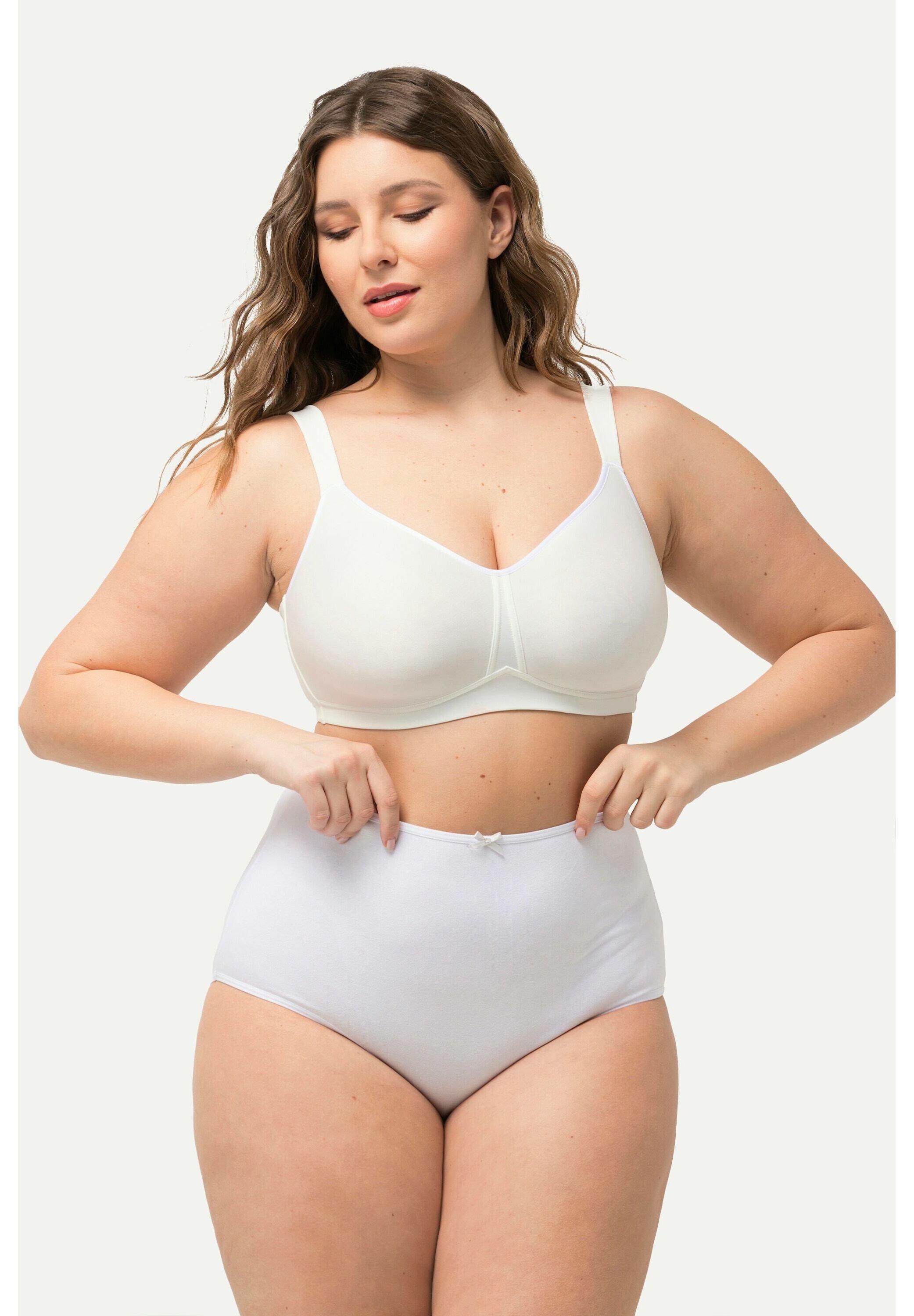 Slip Donna ULLA POPKEN - Pacco Da 2 | Cotone Ed Elastan | Taglie Grandi | Sgambatura Alta - Foto 2