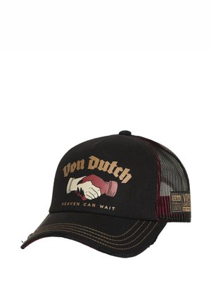 TRUCKER AVEC FILET SOUPLE EFFET AVEC PRINT CREW - Casquette - noir