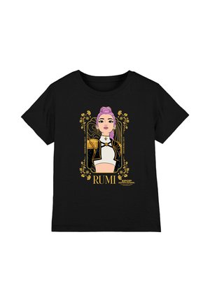 NETFLIX, KPOP DEMON HUNTERS RUMI GOLDEN FRAME UNISEX - Print T-shirt - black