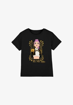 NETFLIX, KPOP DEMON HUNTERS RUMI GOLDEN FRAME UNISEX - Print T-shirt - black