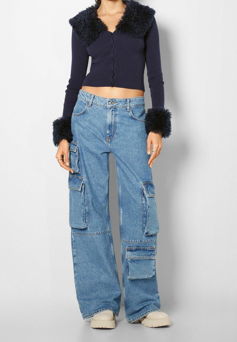 Bershka Cardigan dark blue (Pre-owned)