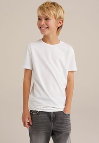 WE Fashion 2PACK - Paprasti marškinėliai - white