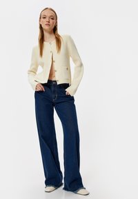 Koton BUTTONED - Strickjacke - white