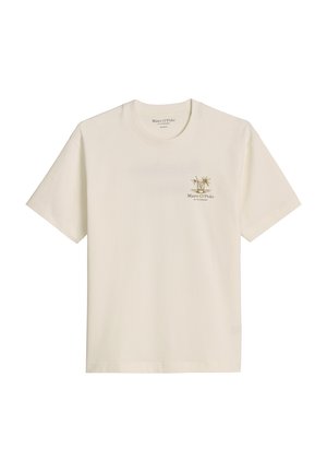Marc O'Polo, MARC O'POLO T-SHIRT RELAXED MIT SAISONALEM RÜCKENPRINT - T-Shirt print - offwhite