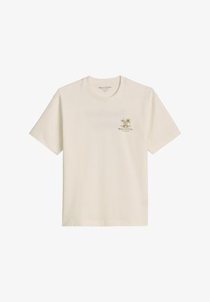 Marc O'Polo, MARC O'POLO T-SHIRT RELAXED MIT SAISONALEM RÜCKENPRINT - T-Shirt print - offwhite