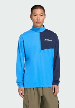 TERREX CLIMACOOL 1/2 ZIP TEE - Langarmshirt - ray blue