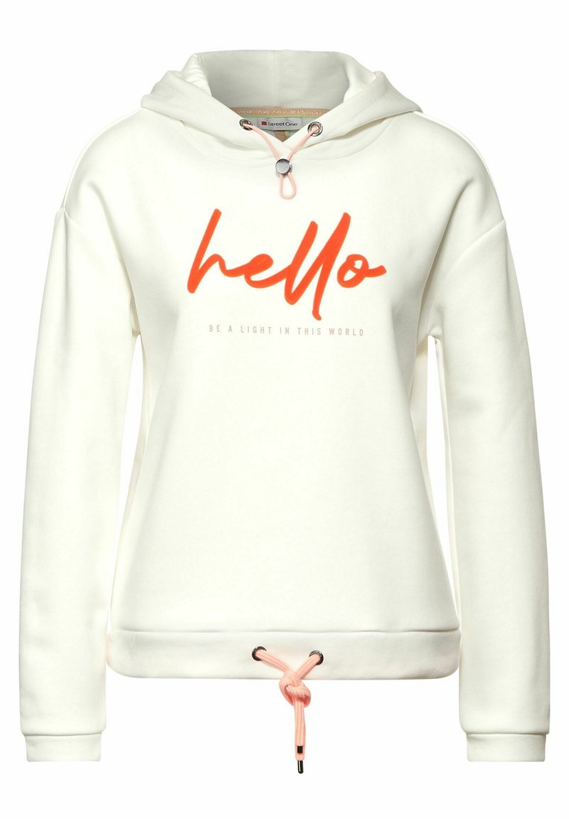 Damen Sweatshirts | Street One Kapuzenpullover weiß/offwhite - PO51974 Damen Sweatshirts | Street One Kapuzenpullover weiß/offwhite - PO51974