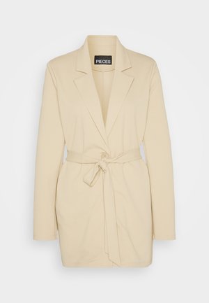 Pieces, PCSONJA TIE BLAZER - Късо палто - white pepper