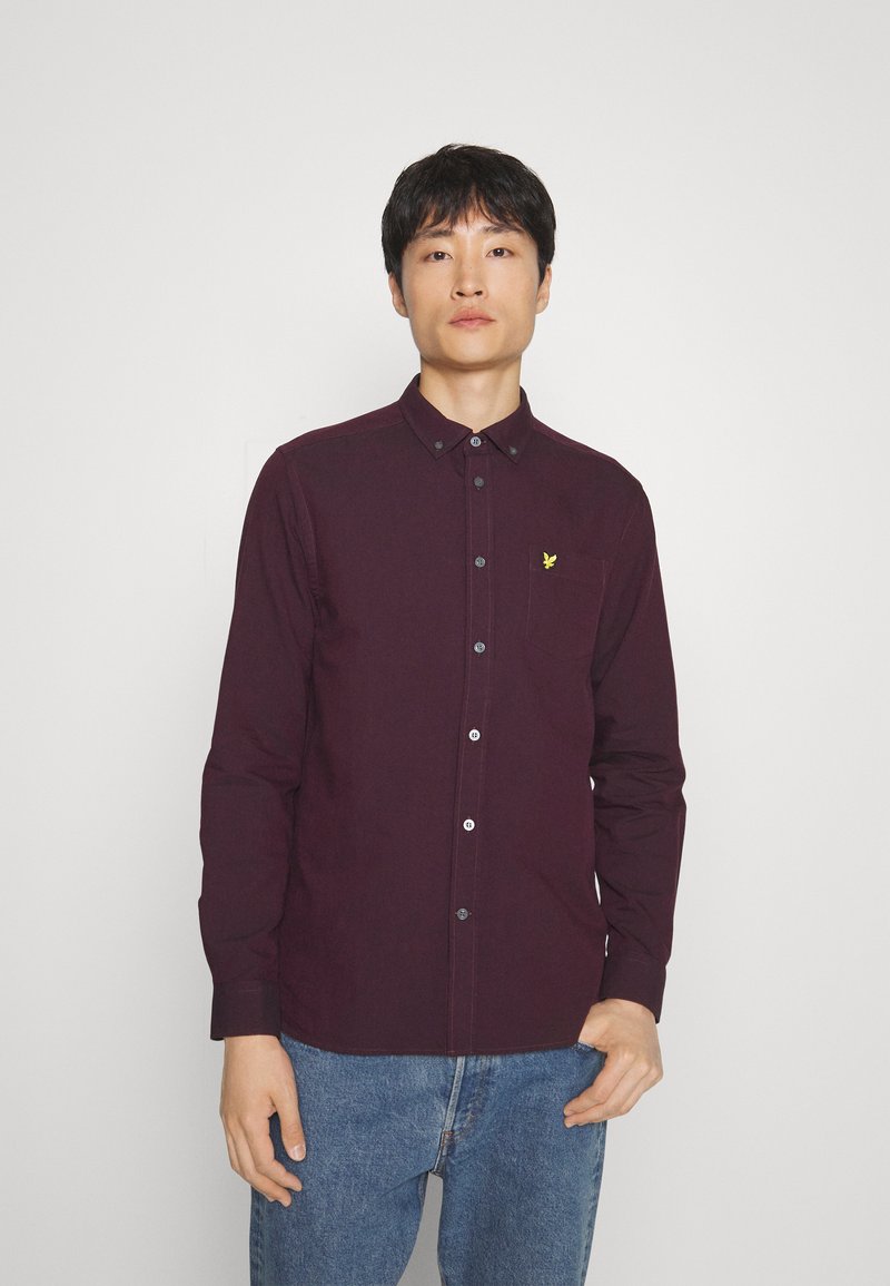 Lyle & Scott REGULAR FIT LIGHT WEIGHT OXFORD - Camisa - glenshee plum