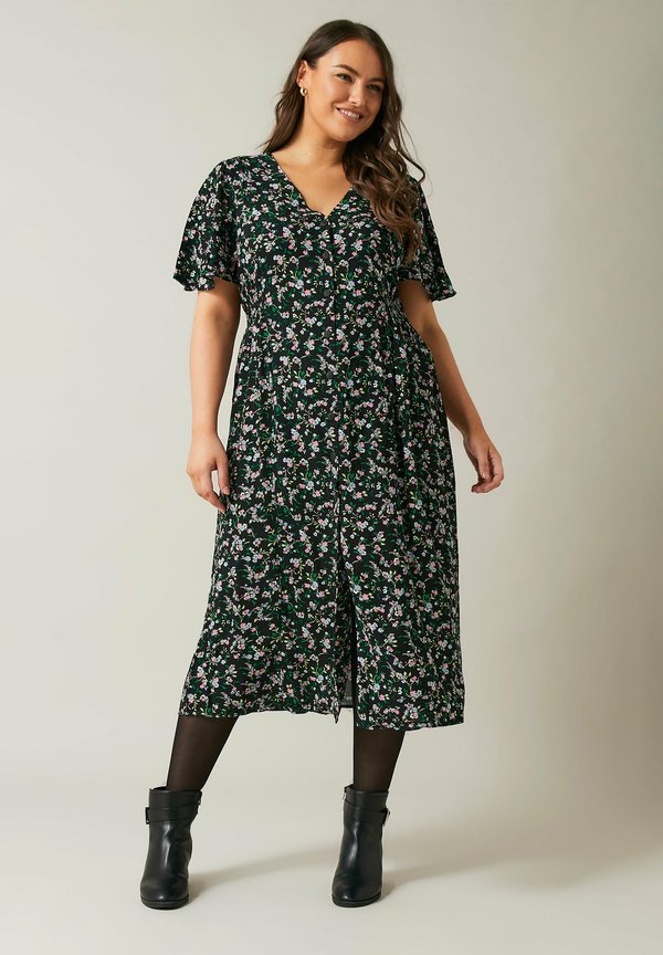 FLORAL PRINT MIDI - Blusenkleid - multi