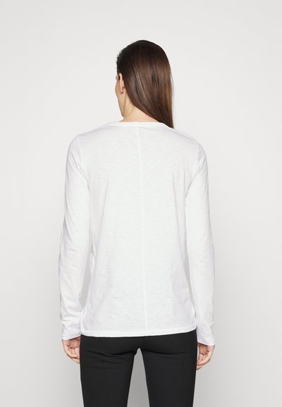 rag & bone THE SLUB LONGSLEEVE - Tops ar garām piedurknēm - bright white