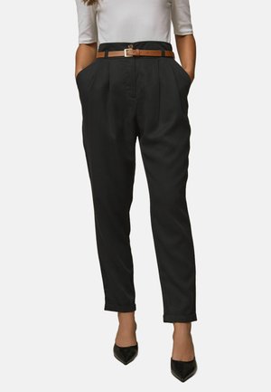 TAPERED SET - REGULAR FIT - Chino hlače - black