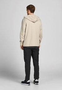 Jack & Jones JCOAIR HOOD - Felpa con zip - oxford tan melange