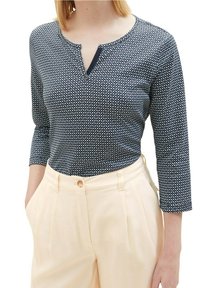 TOM TAILOR Blus - mottled blue