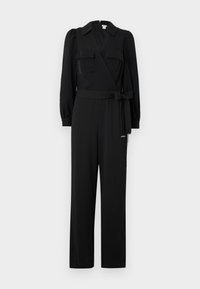 BALLOON SLEEVE WITH COLLAR AND UTILITY POCKETS - Overall / Jumpsuit - black