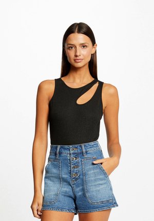 Morgan WITH OPENING ON SHOULDER - Top - black