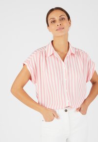 Damart Overhemdblouse - rose rayé