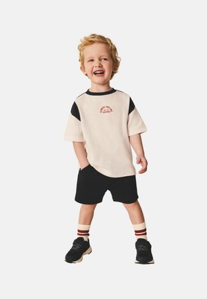 SHORT SLEEVE SET - Pantaloni scurți - navy white sporty