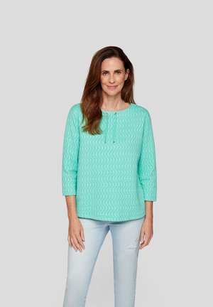 FLOW MOTION - Langarmshirt - smaragd
