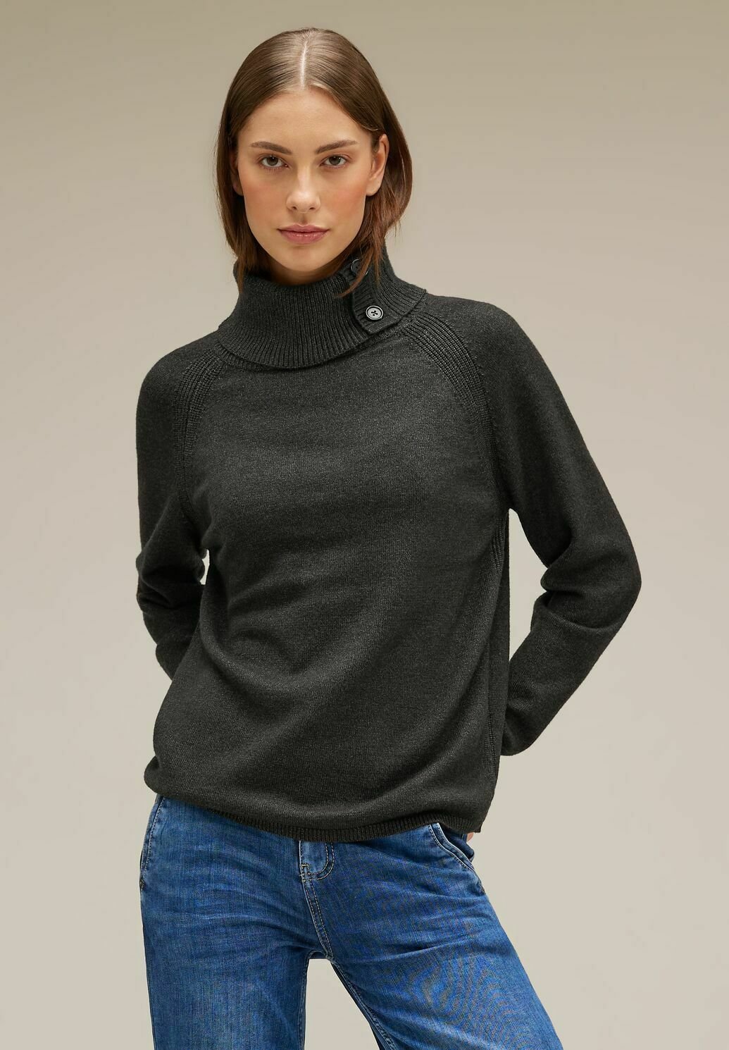 Street One Maglione Donna Lavorato A Maglia Con Scollo A Barchetta - Morbido Misto Viscosa, Maniche Lunghe