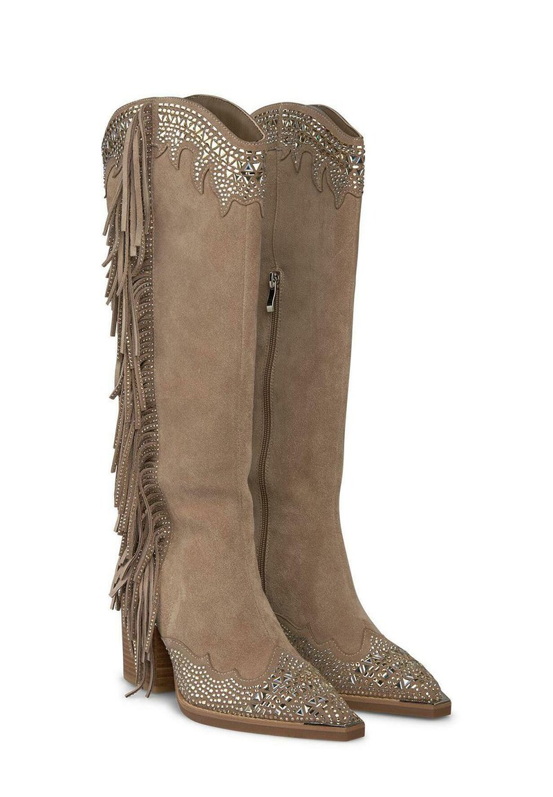 Alma en Pena Laarzen met hoge hak marrón jaspeado/gemêleerd