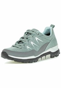 Gabor Sneakers basse da donna, basse, plantare intercambiabile, larghezza maggiore (G), Grigio Grigio scuro 40, 37.5 EU