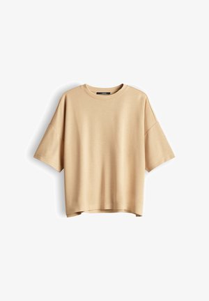 someday., OVERSIZED SOFT TOUCH - T-shirt basic - honey beige