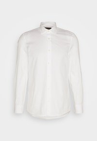 SPREAD COLLAR LONG SLEEVE ROUND HEM - Zakelijk overhemd - white