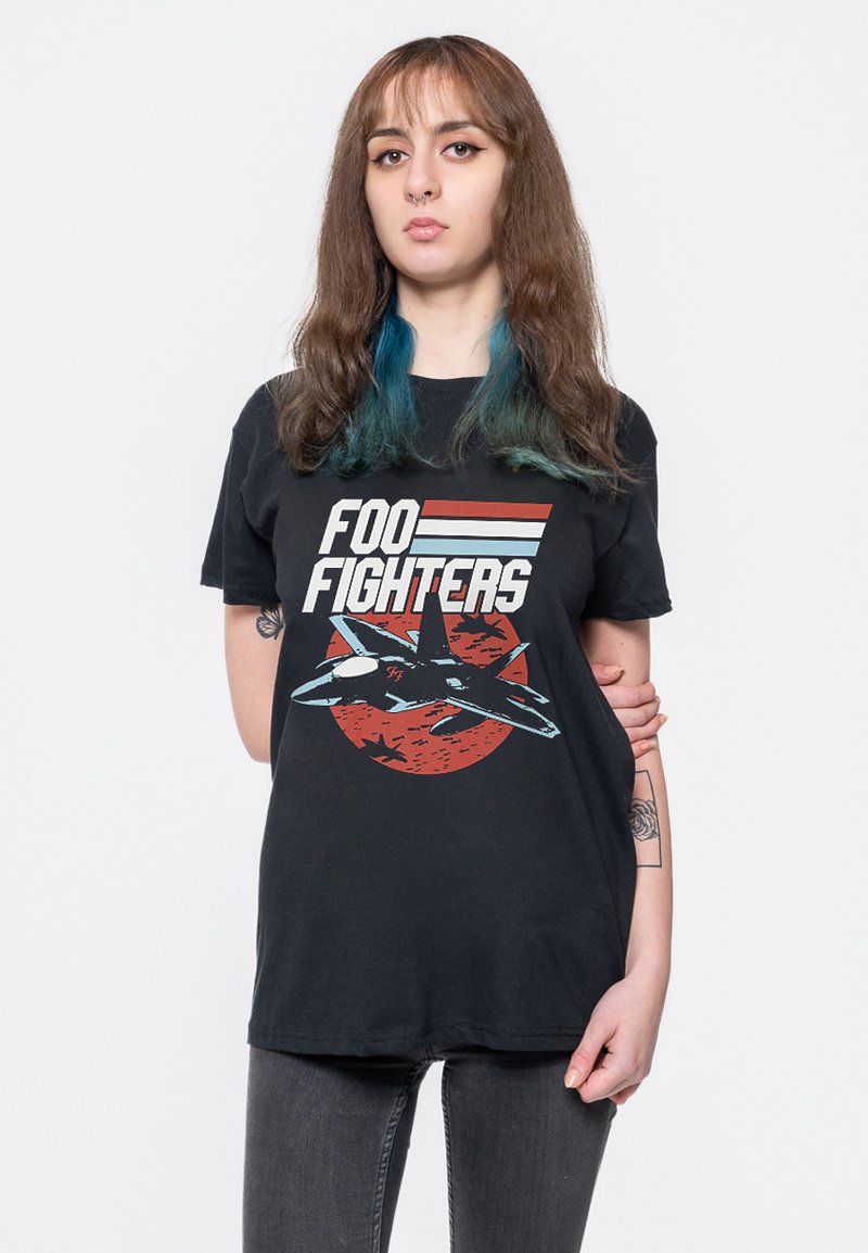 Paradiso Clothing FOO FIGHTERS JETS - Print T-shirt - black