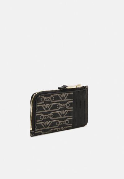 Emporio Armani CARD HOLDER MONOGRAM - Lommebok - nero/ecru