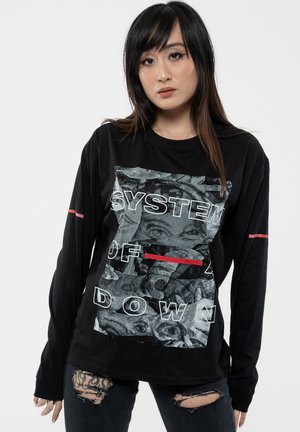 SYSTEM OF A DOWN EYE COLLAGE  - Long sleeved top - black