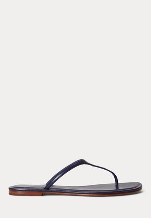 POLO PLAY LEATHER THONG SANDAL - T-pántos szandálok - cosmo navy