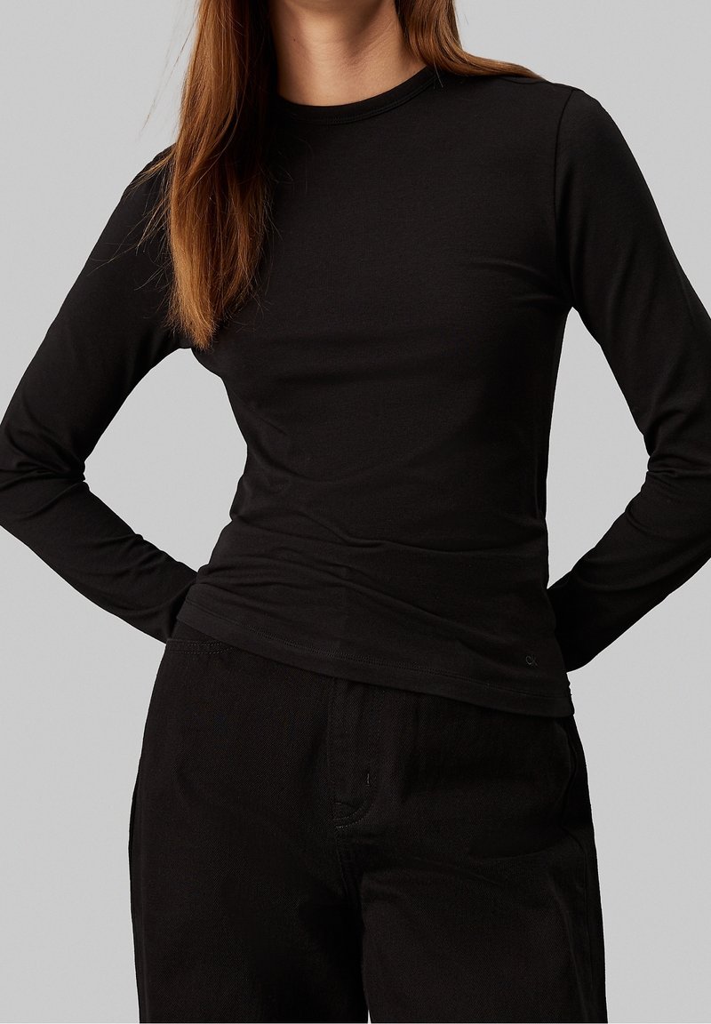 Calvin Klein Pitkähihainen paita - black