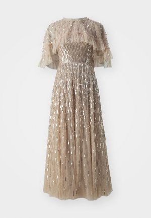 Needle & Thread SEQUIN DASH CAPE ANKLE GOWN - Vestido de fiesta - sand