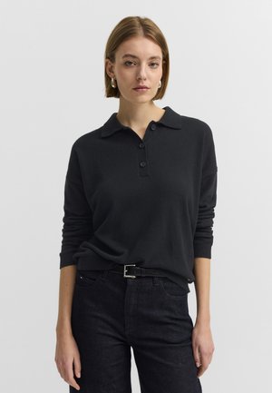 bugatti, LONG-SLEEVED - Poloshirt - schwarz