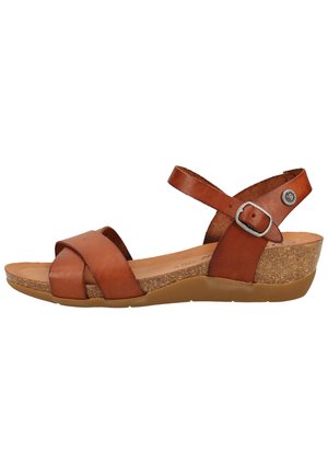 Platform sandals - braun