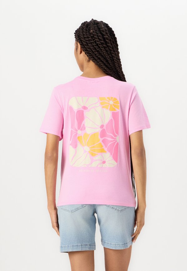 OLMBLOOM O NECK TEE - Print T-shirt - bonbon