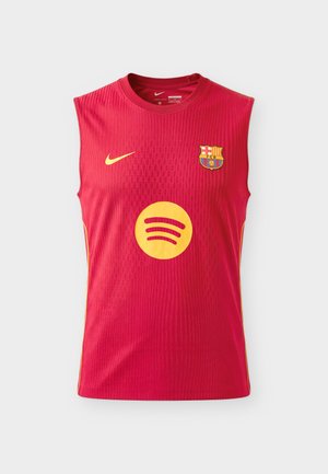 Nike Performance, FC BARCELONA STRIKE ELITE SLEVELESS - Ρούχα για κλαμπ - noble red/mineral yellow