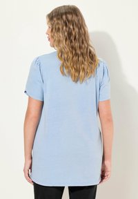 Ulla Popken RUFFLED  SLEEVE   - T-shirts print - lavender