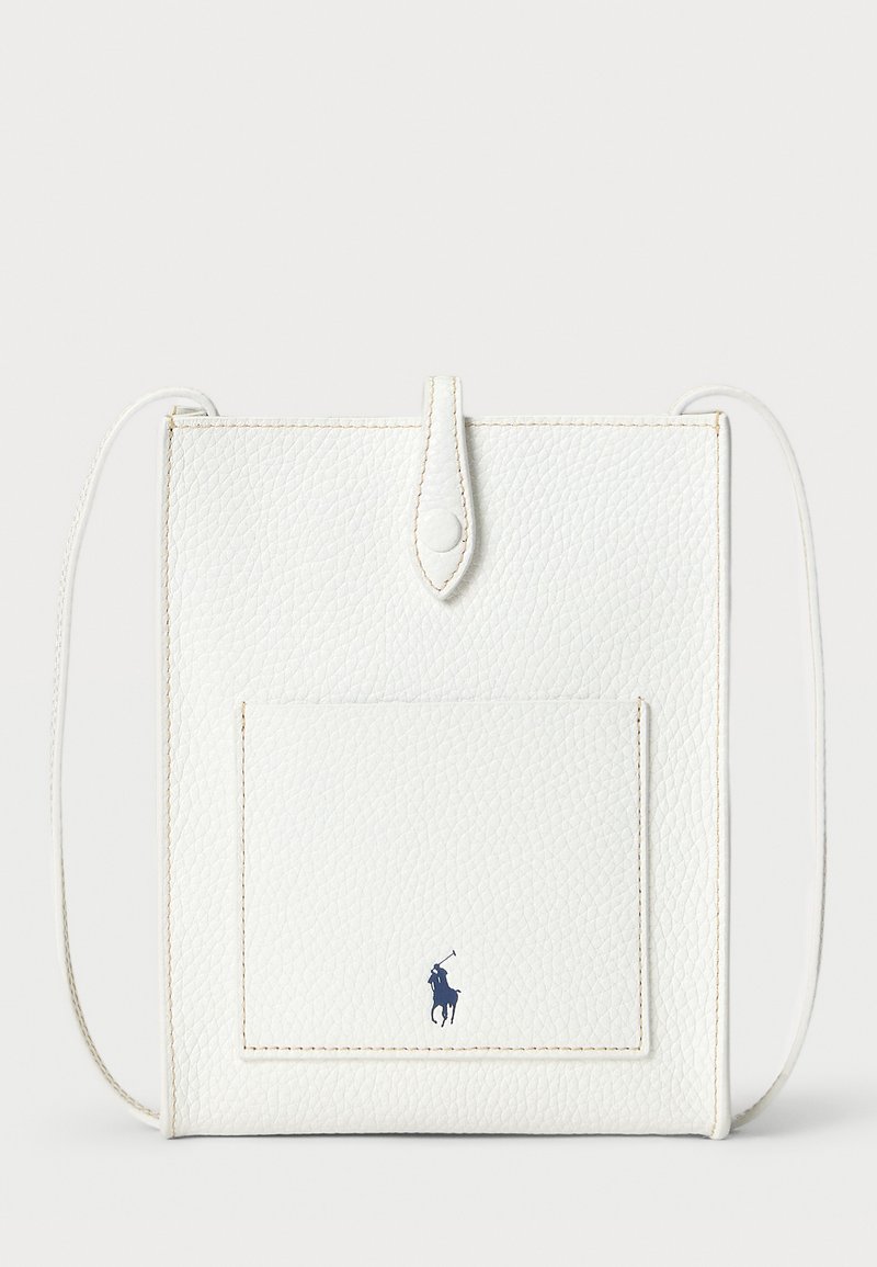 Polo Ralph Lauren POLO PLAY LEATHER POCKET CROSSBODY - Telefona maciņš - paper