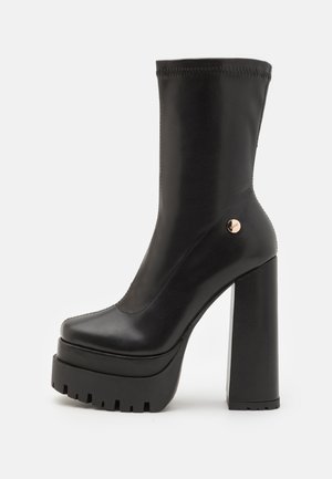 RODEO - High heeled ankle boots - black