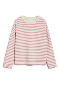 ARMEDANGELS FRANKA STRIPE - T-shirt à manches longues - raspberry pink undyed