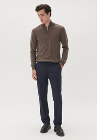 Matinique MAMASON SZ MERINO - Strickpullover - brown soil melange