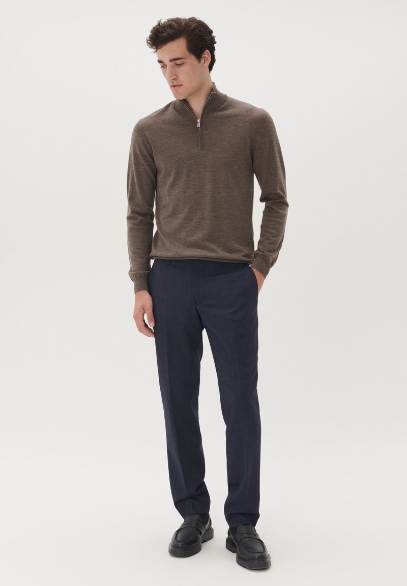 Matinique MAMASON SZ MERINO - Strickpullover - brown soil melange