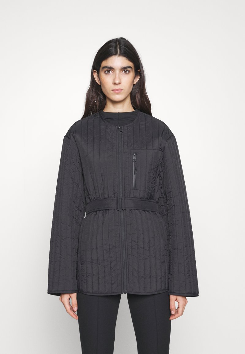 Calvin Klein VERTICAL QUILTED JACKET Allvädersjacka black/svart