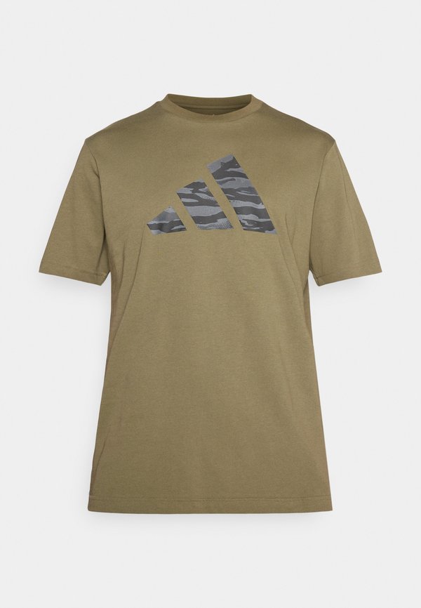 CODES CAMOUFLAGE GRAPHIC - Print T-shirt - olive strata4