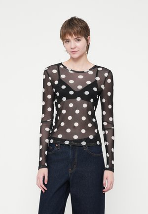 NMJUDITH - Majica z dolgimi rokavi - black