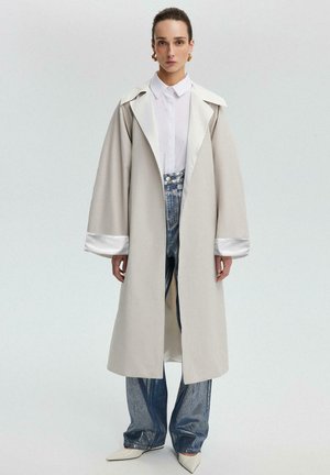 RAGLAN SLEEVE OVERSIZE   - Trenchcoat - stone