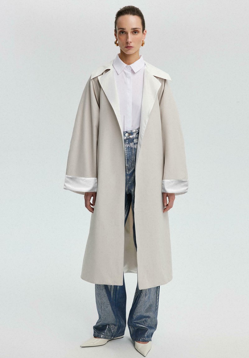 Touché Privé RAGLAN SLEEVE OVERSIZE   - Trenci - stone